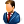Hot Business Man Blue Icon 24x24 png